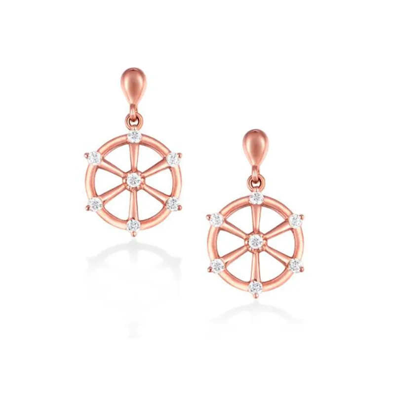 2018 Popular 100% 18K Gold Rudder Crystals Stud Earrings For Women Fashion Boat Element Jewelry White Yellow Rose Gold
2018 Popular 100% 18K Gold Rudder Crystals Stud Earrings For Women Fashion Boat Element Jewelry White Yellow Rose Gold