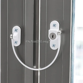 Top Designed Wire Rope Window Lock Sliding Door and Window Security Anti-theft Lock Plastic Steel Window Restrict Chain Lock
Top Designed Wire Rope Window Lock Sliding Door and Window Security Anti-theft Lock Plastic Steel Window Restrict Chain Lock