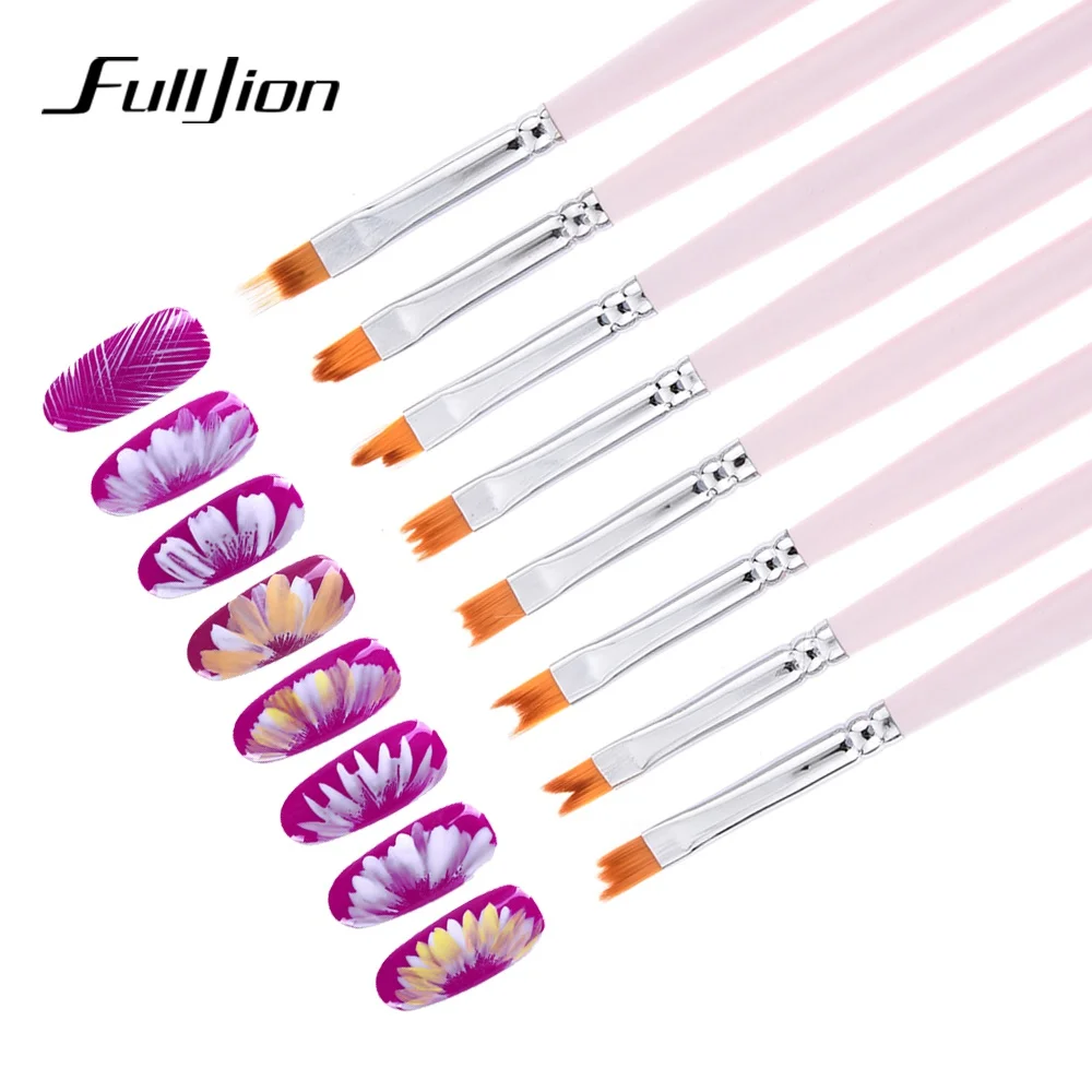 Fulljion Nail Art Brushes Smile Half Moon Shape DIY Petal Flower Gradient Acrylic UV Gel Polish Nail Drawing Painting Pen Brush
Fulljion Nail Art Brushes Smile Half Moon Shape DIY Petal Flower Gradient Acrylic UV Gel Polish Nail Drawing Painting Pen Brush