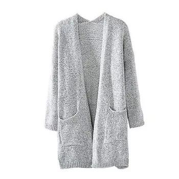 Casual knitting long cardigan female Loose kimono cardigan knitted jumper warm winter sweater women cardigan Solid Color Pocket
Casual knitting long cardigan female Loose kimono cardigan knitted jumper warm winter sweater women cardigan Solid Color Pocket
