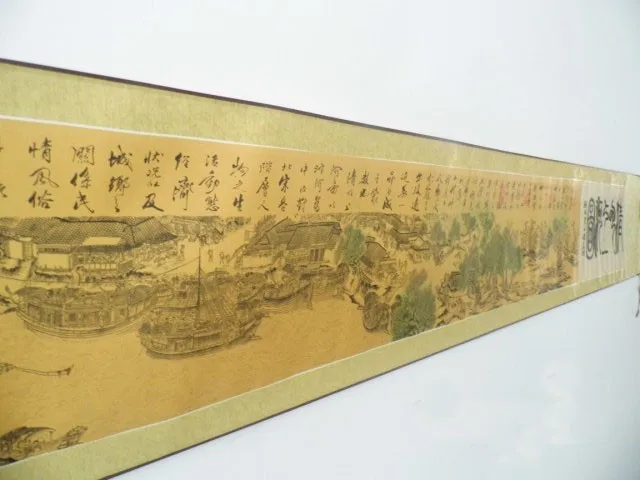 Traditional Chinese Painting Scroll Landscape Full Picture Qing Ming Shang He Tu
Traditional Chinese Painting Scroll Landscape Full Picture Qing Ming Shang He Tu