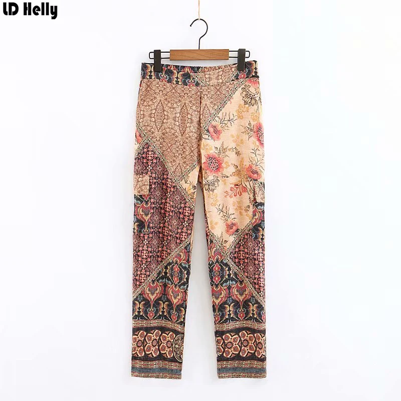 LD Helly Retro Women Floral Print Pants Fashion Female Elastic Waist Pockets Cozy Street Wear Casual Brand Trousers Pantalones
LD Helly Retro Women Floral Print Pants Fashion Female Elastic Waist Pockets Cozy Street Wear Casual Brand Trousers Pantalones