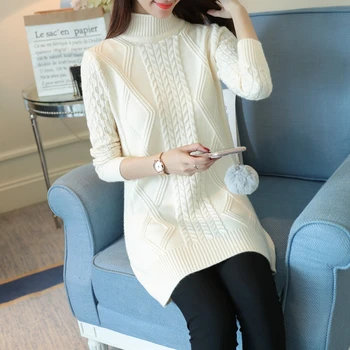 Tcyeek Turtleneck Sweater Women 2019 Autumn Long Pullover Thick Winter Bttom Clothes Korean Knitted Sweaters Sueter Mujer LWL777
Tcyeek Turtleneck Sweater Women 2019 Autumn Long Pullover Thick Winter Bttom Clothes Korean Knitted Sweaters Sueter Mujer LWL777