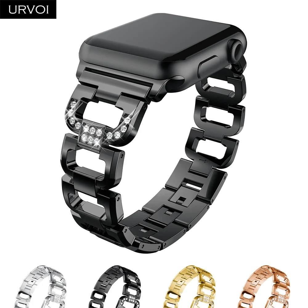 URVOI chain bracelet for Apple Watch stainless steel strap wrist for iWatch fashion easy adjustable modern design series 4 3 2 1
URVOI chain bracelet for Apple Watch stainless steel strap wrist for iWatch fashion easy adjustable modern design series 4 3 2 1