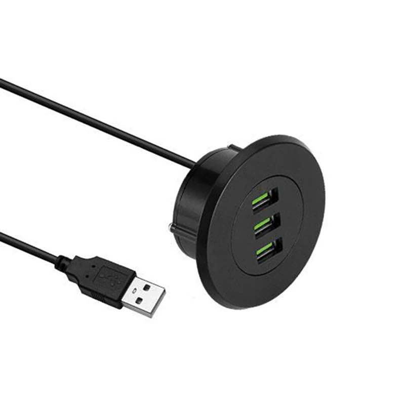 New PC Peripherals Office Desk 5cm Round Hole USB2.0 Data Read One With Three Conversion Expansion Computer HUB Hub With Screw
New PC Peripherals Office Desk 5cm Round Hole USB2.0 Data Read One With Three Conversion Expansion Computer HUB Hub With Screw