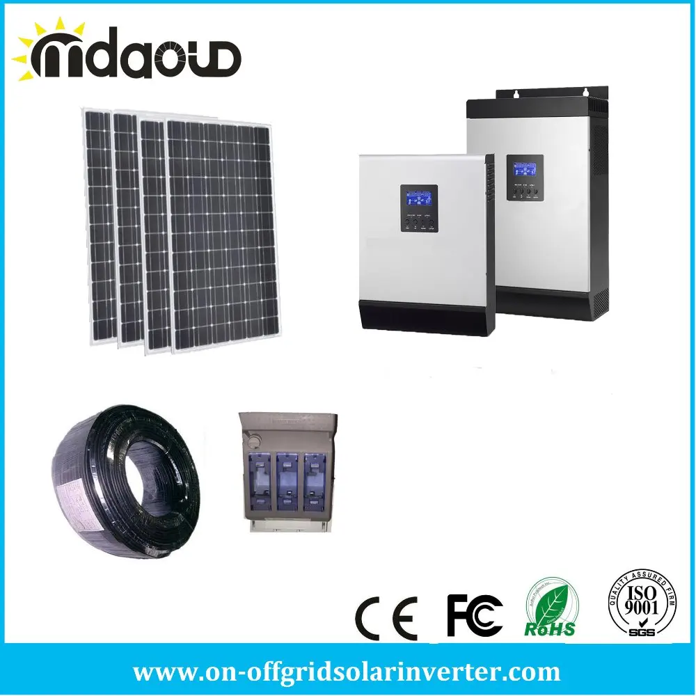 off Grid Solar Kit 4.5kw PV Solar panel /10kVA 8kw Inverter/Charger 120A/accessory/CABLES
off Grid Solar Kit 4.5kw PV Solar panel /10kVA 8kw Inverter/Charger 120A/accessory/CABLES