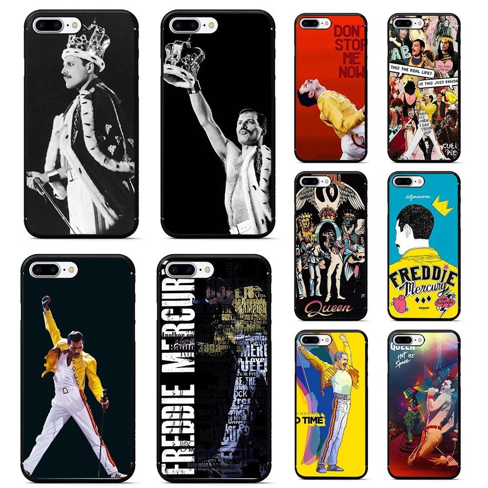Queen Freddie Mercury Soft TPU Black Silicone phone cover case for iphone 5 5s 6 6s 7 8 plus X XR XS MAX
Queen Freddie Mercury Soft TPU Black Silicone phone cover case for iphone 5 5s 6 6s 7 8 plus X XR XS MAX