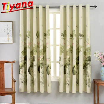 Lotus Printed Curtain Cloth Blue Blackout Curtains for Living Room Soild Short Curtains for Bedroom PC004#20
Lotus Printed Curtain Cloth Blue Blackout Curtains for Living Room Soild Short Curtains for Bedroom PC004#20