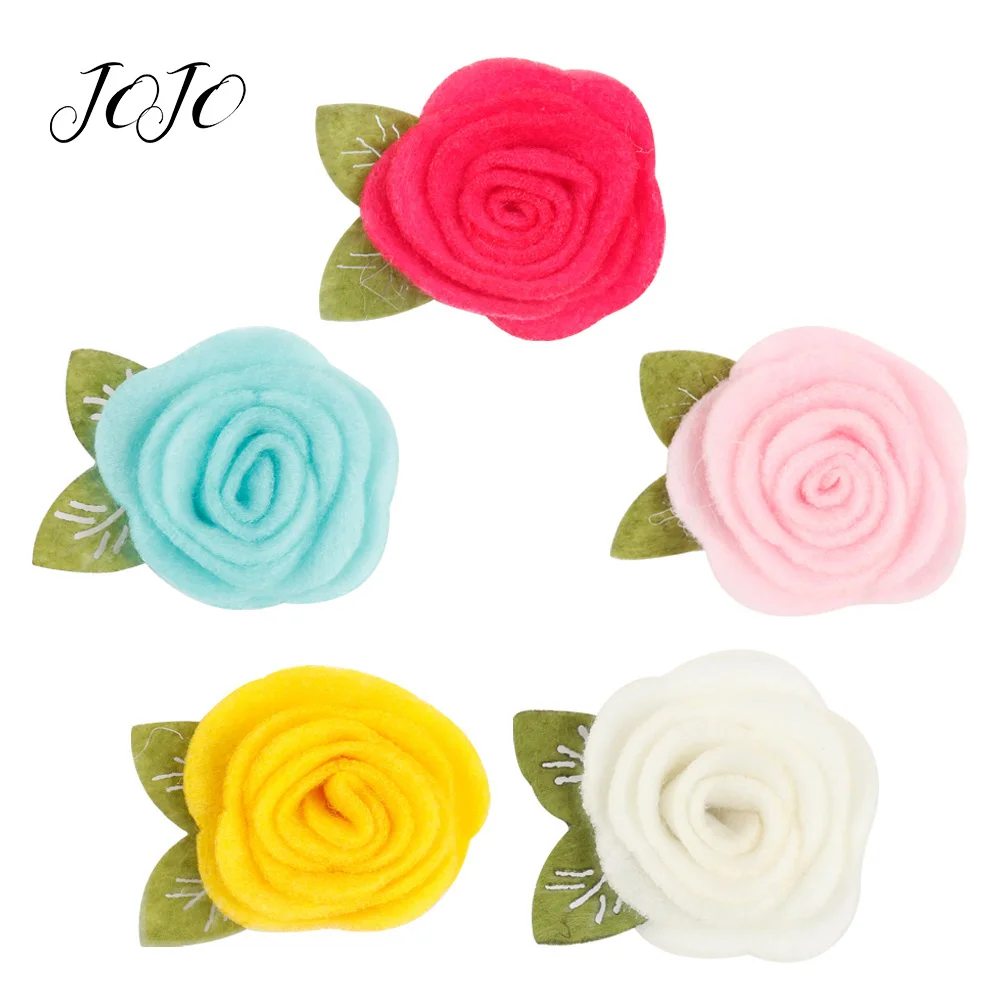 JOJO BOWS 5pcs Felt Patch Solid Rose Pattern Accessories For Needlework DIY Hair Bows Garment Decorations Wedding Party Decor
JOJO BOWS 5pcs Felt Patch Solid Rose Pattern Accessories For Needlework DIY Hair Bows Garment Decorations Wedding Party Decor
