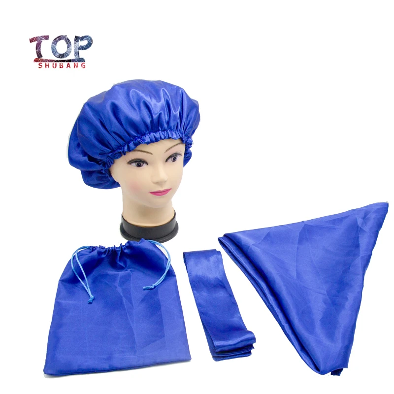 Satin Hair Protection Bule Set 2 Layer Polyester Satin Women Bonnet/Headband/Bags/ Big head scarf Hair care set
Satin Hair Protection Bule Set 2 Layer Polyester Satin Women Bonnet/Headband/Bags/ Big head scarf Hair care set