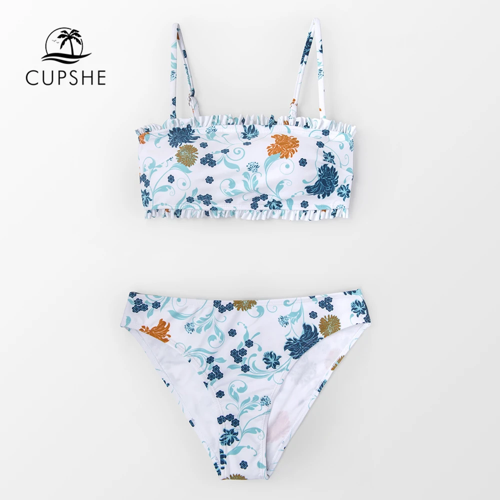 CUPSHE Ruffled Bandeau Bikini Sets Women Cute Two Pieces Swimsuits 2019 Girl Beach Bathing Suits
CUPSHE Ruffled Bandeau Bikini Sets Women Cute Two Pieces Swimsuits 2019 Girl Beach Bathing Suits
