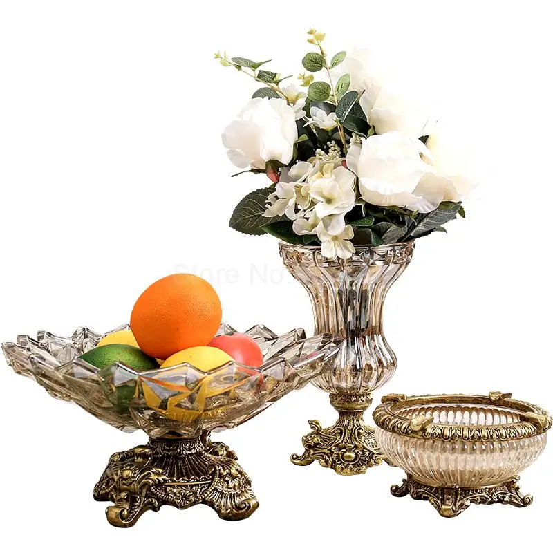 European fruit plate three-piece creative home living room coffee table luxury crystal glass large fruit bowl decoration
European fruit plate three-piece creative home living room coffee table luxury crystal glass large fruit bowl decoration