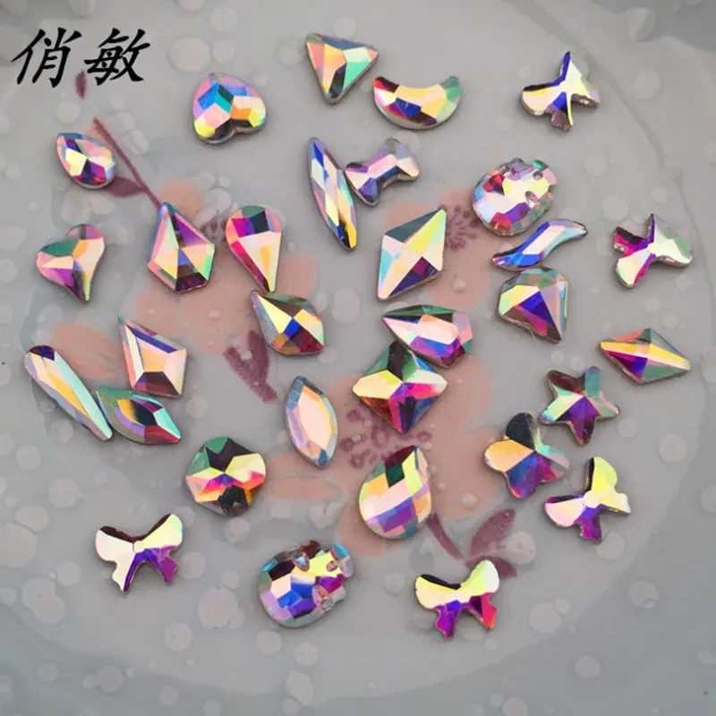 40pcs Nail Diamond Jewelry Glass Water Diamond Japanese Phantom Flat Bottom Nail Sticking Diy Nail Decoration
40pcs Nail Diamond Jewelry Glass Water Diamond Japanese Phantom Flat Bottom Nail Sticking Diy Nail Decoration