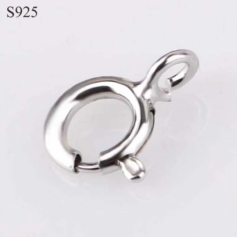 10pcs 5-10mm Real Pure Solid 925 Sterling Silver Spring Ring Clasp with Open Jump Ring Connection Buckle Jewelry Making Findings
10pcs 5-10mm Real Pure Solid 925 Sterling Silver Spring Ring Clasp with Open Jump Ring Connection Buckle Jewelry Making Findings