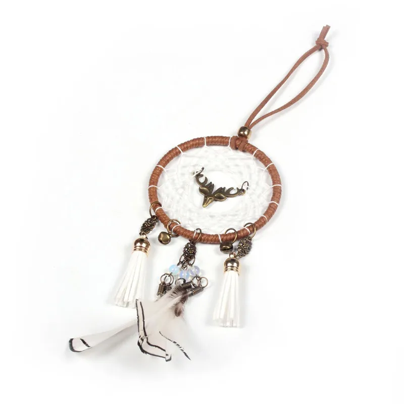 Nordic Wind Deer Head White Feather Dreamcatcher Creative Dormitory Bed Front Hanging Car Decoration Crafts great wind chimes
Nordic Wind Deer Head White Feather Dreamcatcher Creative Dormitory Bed Front Hanging Car Decoration Crafts great wind chimes