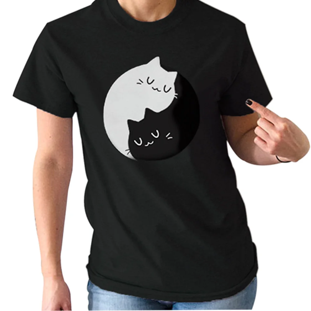 Lightweight Funny Women Shirt Polyester Short Sleeve Cat Print Outdoor Daily Summer Stretchy Shopping Round Neck Soft Casual
Lightweight Funny Women Shirt Polyester Short Sleeve Cat Print Outdoor Daily Summer Stretchy Shopping Round Neck Soft Casual