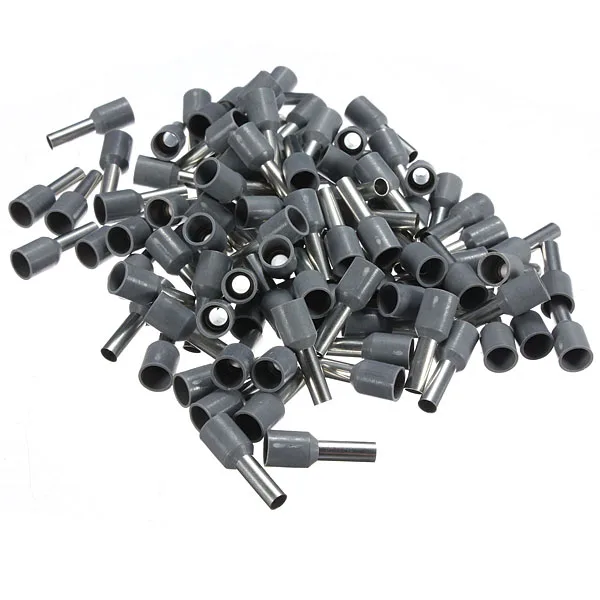 100Pcs/lot Gray Wire Copper Crimp Connector Insulated Pin Cord End Terminal AWG12
100Pcs/lot Gray Wire Copper Crimp Connector Insulated Pin Cord End Terminal AWG12