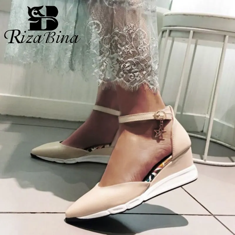 RizaBina Office Lady Wedges Sandals Ankle Strap Pointed Tie Solid Color Wedges Sandals Summer Vacation Women Shoes Size 33-40
RizaBina Office Lady Wedges Sandals Ankle Strap Pointed Tie Solid Color Wedges Sandals Summer Vacation Women Shoes Size 33-40