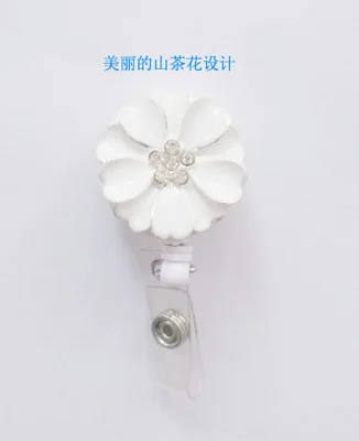 Elegant Camellia Decorated Flower Flos Retractable Badge Reel Id Holder Clip 10PCS/LOT
Elegant Camellia Decorated Flower Flos Retractable Badge Reel Id Holder Clip 10PCS/LOT