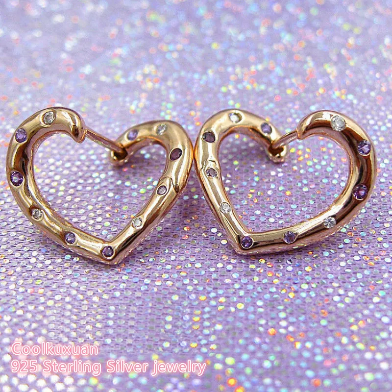 Mother Day 925 Sterling Silver Bright Hearts Earrings,Rose Royal Purple & Lilac Crystals & Clear CZ for Women Earrings
Mother Day 925 Sterling Silver Bright Hearts Earrings,Rose Royal Purple & Lilac Crystals & Clear CZ for Women Earrings