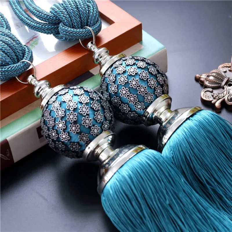 One Pair Luxury Home Decoration Window Curtain Clips Accessories Hanging Belt Ball Curtain Strap Curtain Tassel Tieback Buckle
One Pair Luxury Home Decoration Window Curtain Clips Accessories Hanging Belt Ball Curtain Strap Curtain Tassel Tieback Buckle