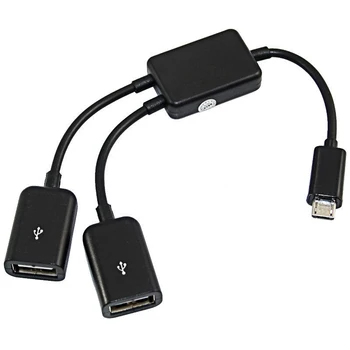 Micro USB / Type C to 2 OTG Dual Port HUB Cable Y Splitter Micro-USB Type-C Adapter Converter for Tablet Android Mouse Keyboard
Micro USB / Type C to 2 OTG Dual Port HUB Cable Y Splitter Micro-USB Type-C Adapter Converter for Tablet Android Mouse Keyboard