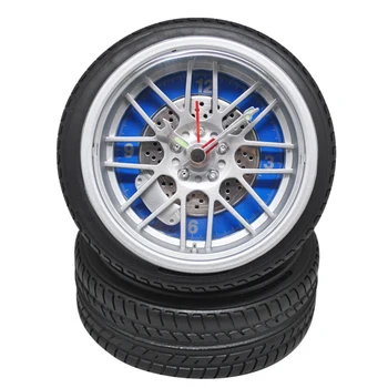 4 Inch Simulation Tyre Shape Alarm Desk Clock For Home Decor Small Table Clock Quartz Table Clock Modern Timer - Blue
4 Inch Simulation Tyre Shape Alarm Desk Clock For Home Decor Small Table Clock Quartz Table Clock Modern Timer - Blue