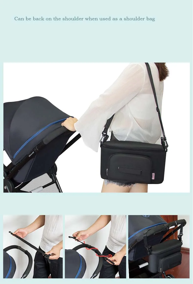Новинка 2020 детский Органайзер с ремнем сумка для подгузников дорожная мамы