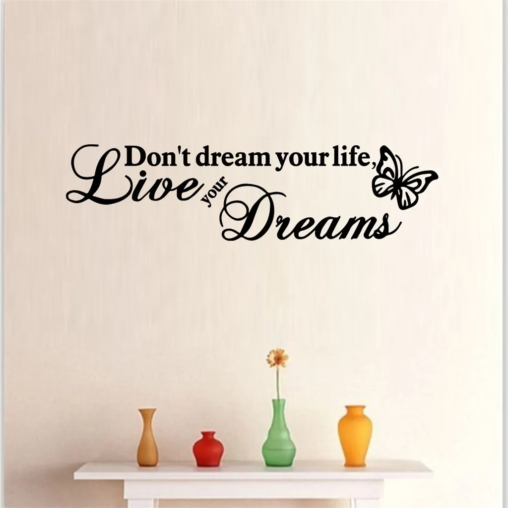KAKUDER Wall Stickers Don't dream your life Stickers Removable Sofa Art DIY Home Decoration For Living Room Kids Bedroom 56.MAR1
KAKUDER Wall Stickers Don't dream your life Stickers Removable Sofa Art DIY Home Decoration For Living Room Kids Bedroom 56.MAR1