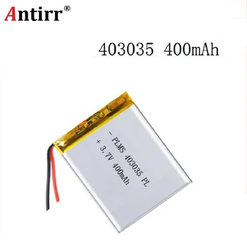 3.7V 400mAh 403035 Lithium Polymer Li-Po li ion Rechargeable Battery cells For Mp3 MP4 MP5 GPS PSP mobile bluetooth speaker
3.7V 400mAh 403035 Lithium Polymer Li-Po li ion Rechargeable Battery cells For Mp3 MP4 MP5 GPS PSP mobile bluetooth speaker