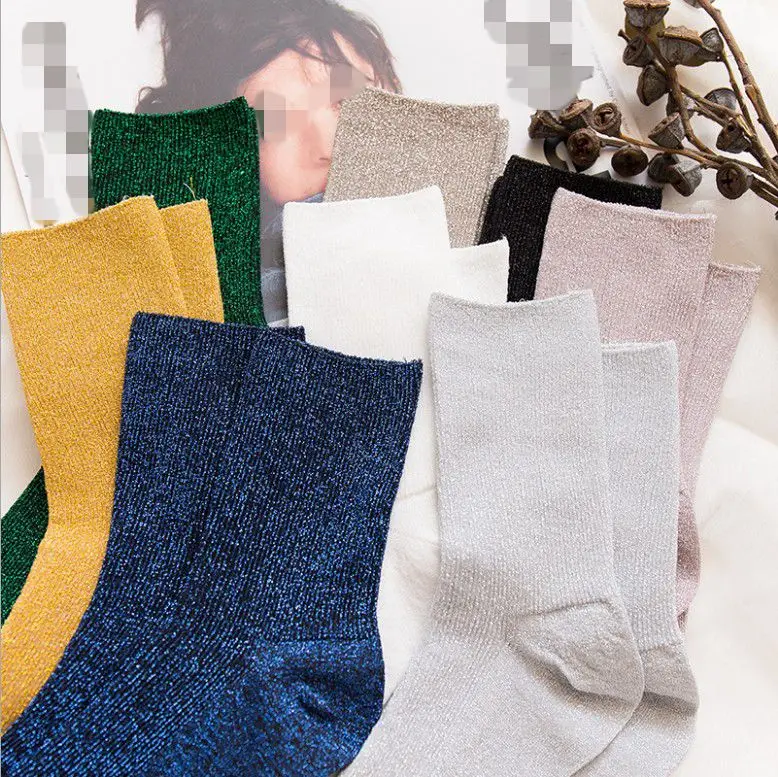 1 Pair Hot Sale 2018 Shiny Long Socks Autumn and Spring New Fashion Glitter Harajuku Soft women Elastic Hosiery
1 Pair Hot Sale 2018 Shiny Long Socks Autumn and Spring New Fashion Glitter Harajuku Soft women Elastic Hosiery