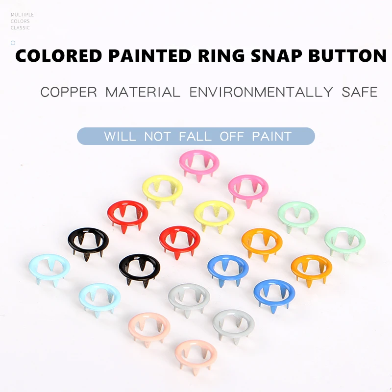 (100 sets/lot) Ipomoea Snap Claw Buckle Installation Tool Spray Paint Snap Rivet Children's Clothing Buttons Metal Buttons
(100 sets/lot) Ipomoea Snap Claw Buckle Installation Tool Spray Paint Snap Rivet Children's Clothing Buttons Metal Buttons