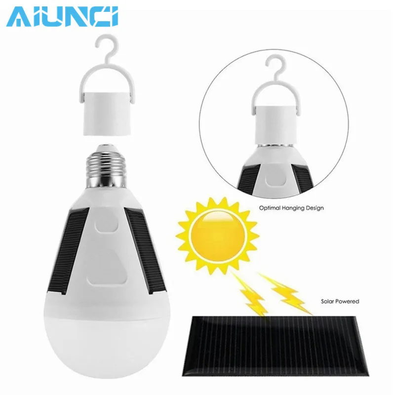 LED Rechargeable Solar Night light E27 220V Charge Sensor lamp 7W / 12W Waterproof Outdoor Camping Tent Emergency Bulb
LED Rechargeable Solar Night light E27 220V Charge Sensor lamp 7W / 12W Waterproof Outdoor Camping Tent Emergency Bulb