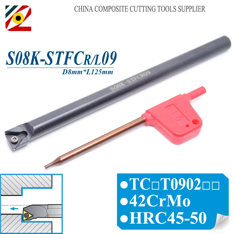 EDGEV CNC Internal Tool Holder S08K-STFCR09 S08K-STFCL09 Turning Tools Lathe Boring For TCMT090204
EDGEV CNC Internal Tool Holder S08K-STFCR09 S08K-STFCL09 Turning Tools Lathe Boring For TCMT090204