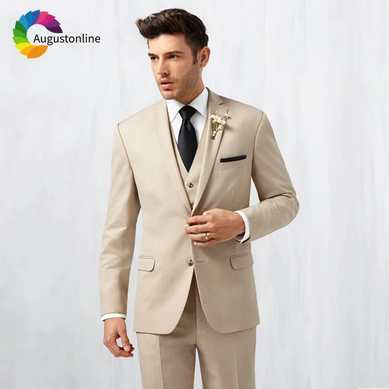 Beige Slim Fit Men Suits Wedding Groom Tuxedos Formal Prom Wear 3 Pieces (Jacket+Pants+Vest) Best Man Blazer
Beige Slim Fit Men Suits Wedding Groom Tuxedos Formal Prom Wear 3 Pieces (Jacket+Pants+Vest) Best Man Blazer