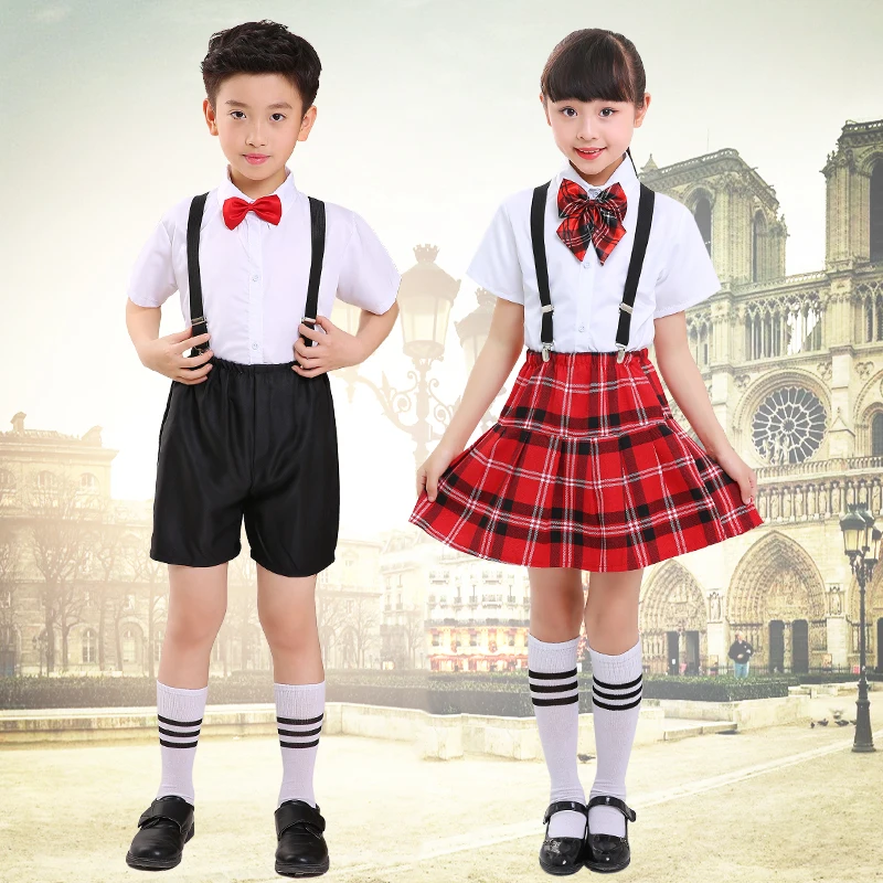 Children's elementary school school choir reading costumes boys and girls bibs show clothes children's dance uniforms uniforms
Children's elementary school school choir reading costumes boys and girls bibs show clothes children's dance uniforms uniforms