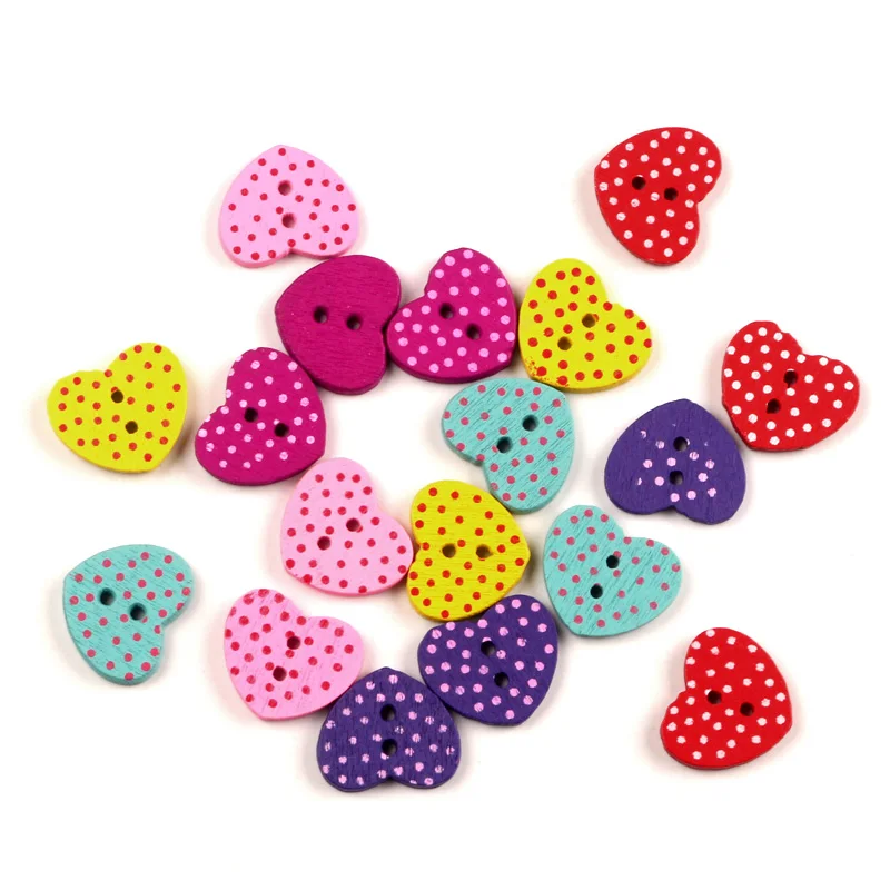 50Pcs Mixed Heart Wood Shape Apparel Sewing Wooden Buttons For Kids Clothes Scrapbooking Decorative Needlework DIY Accessories
50Pcs Mixed Heart Wood Shape Apparel Sewing Wooden Buttons For Kids Clothes Scrapbooking Decorative Needlework DIY Accessories