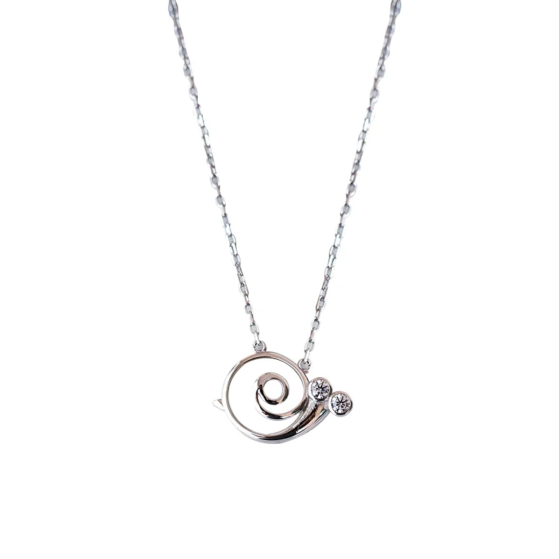 WANG Jewelry s925 Silver lovely snails Pendant Opal Clavicular chain Female gift accessories necklace
WANG Jewelry s925 Silver lovely snails Pendant Opal Clavicular chain Female gift accessories necklace