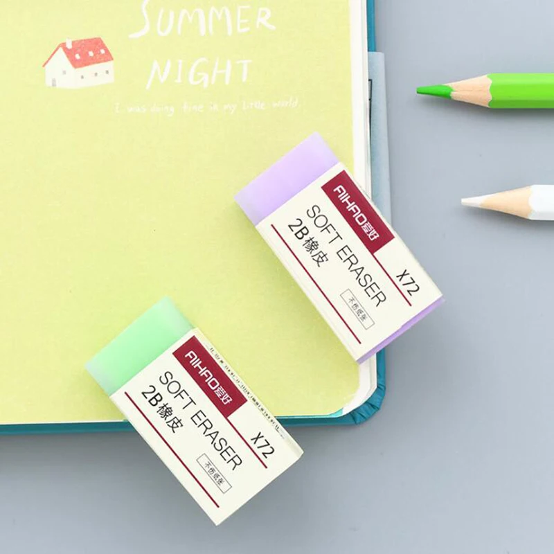 2pc Color Eraser 2B Rubber Test Dedicated To Clean Children'S Stationery Gifts School Office Stationery (Random Color)
2pc Color Eraser 2B Rubber Test Dedicated To Clean Children'S Stationery Gifts School Office Stationery (Random Color)