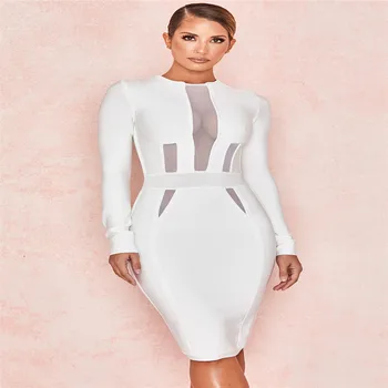 CIEMIILI 2019 Women Dress With Long Sleeve Bandage Dress Elegant Party Fashion O Neck Cross Tips Sexy Bodycon Club Vestido
CIEMIILI 2019 Women Dress With Long Sleeve Bandage Dress Elegant Party Fashion O Neck Cross Tips Sexy Bodycon Club Vestido