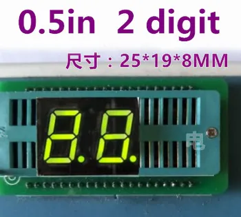Green 0.5" 0.5in LED Display Digital Tube 10 Pin 2 Bit 7 Segment led display Common ANODE cathode
Green 0.5" 0.5in LED Display Digital Tube 10 Pin 2 Bit 7 Segment led display Common ANODE cathode