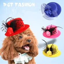 Hats Dogs Cosplay Accessorries for Dressing-Up Cat Headwear Cap Pet-Dog Gentleman Aristocratic