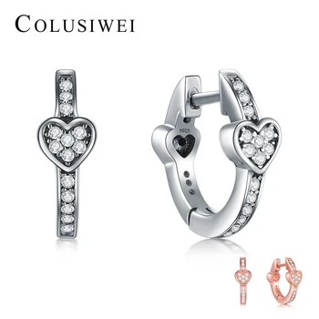 2019 luxury Fashion 925 Sterling Silver Hearts Love Trendy Hoop Earrings Rose Gold Color Female Wedding Sterling Silver Jewelry
2019 luxury Fashion 925 Sterling Silver Hearts Love Trendy Hoop Earrings Rose Gold Color Female Wedding Sterling Silver Jewelry