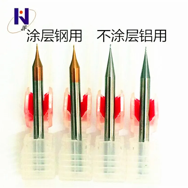 JF R0.25*1*D4*50*2F hot sale Solid Carbide Micro Ball Nose end mills 55 HRC TiSiN Coated NON-JFVQ mill cutter
JF R0.25*1*D4*50*2F hot sale Solid Carbide Micro Ball Nose end mills 55 HRC TiSiN Coated NON-JFVQ mill cutter