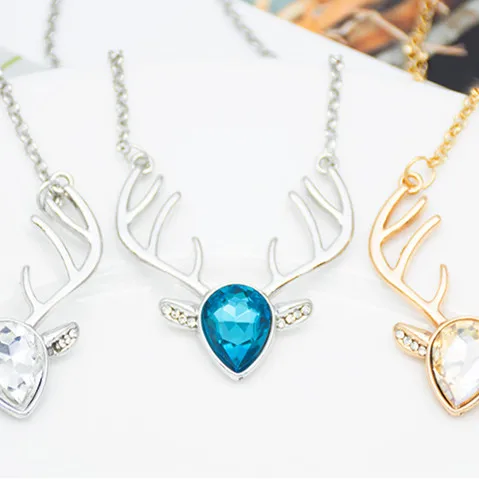 Zircon Love heart Elk Head Small Art Elf Antlers pendant Necklace Animal Fox Christmas Deer Necklace Lucky Amulet Jewelry
Zircon Love heart Elk Head Small Art Elf Antlers pendant Necklace Animal Fox Christmas Deer Necklace Lucky Amulet Jewelry