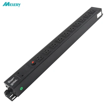 PDU Power Strip Surge Protector Cabinet Distribution Unit Socket 1U 10 way US Plug Outlets Overload Protection 2m Extension Cord
PDU Power Strip Surge Protector Cabinet Distribution Unit Socket 1U 10 way US Plug Outlets Overload Protection 2m Extension Cord
