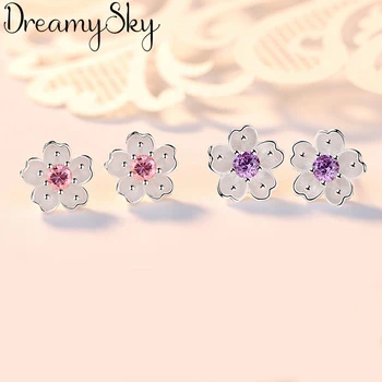 Trendy 925 Sterling Silver Cheery Flower Earrings For Women Girls 2019 Bijoux Statement Cubic Zirconia Earrings Brincos
Trendy 925 Sterling Silver Cheery Flower Earrings For Women Girls 2019 Bijoux Statement Cubic Zirconia Earrings Brincos