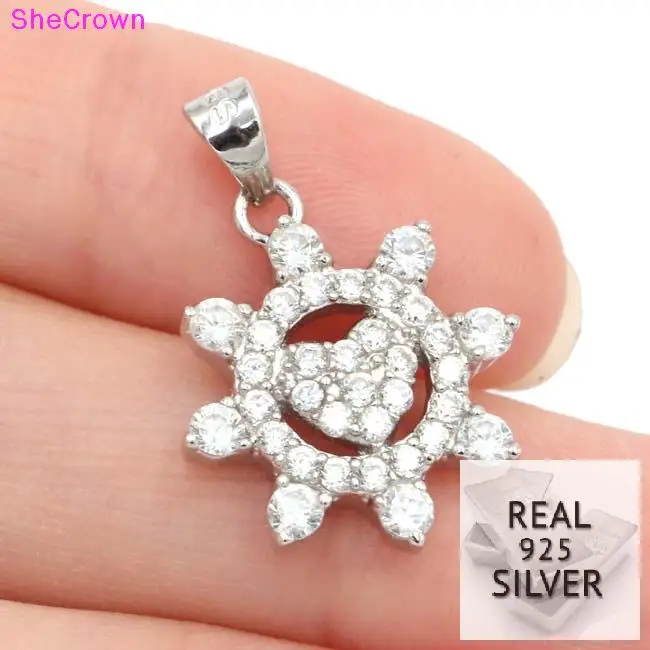 2018 Real 925 Solid Sterling Silver 11.8ct Heart Shape Cubic Zirconia Gift For Girls Ladies Engagement Pendant 23x15mm
2018 Real 925 Solid Sterling Silver 11.8ct Heart Shape Cubic Zirconia Gift For Girls Ladies Engagement Pendant 23x15mm