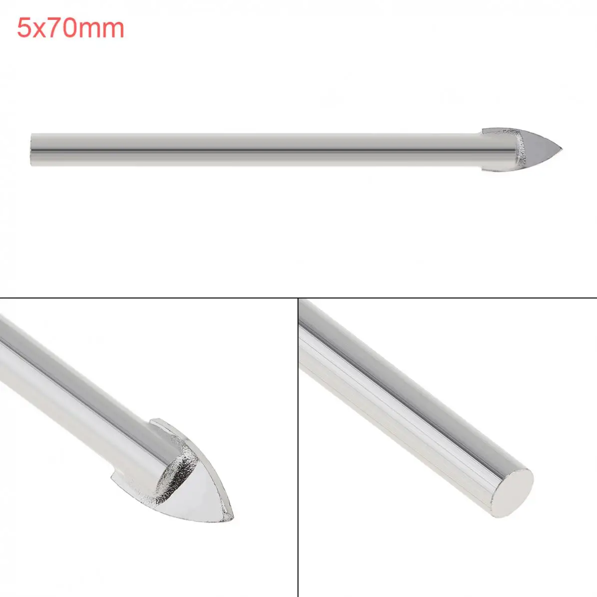 5x70mm Drill Bit Glass Drill Bits Set Marble Porcelain Spear Head Ceramic Tile Drill Bits for Electric Drill
5x70mm Drill Bit Glass Drill Bits Set Marble Porcelain Spear Head Ceramic Tile Drill Bits for Electric Drill