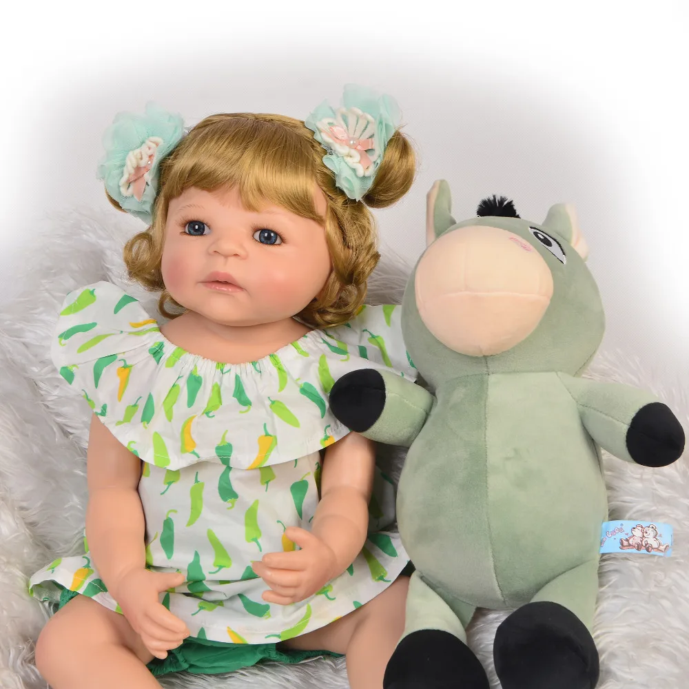 55cm Full Silicone Body Reborn Baby Doll Toy For Girl Vinyl Newborn Princess Babies Alive Bebes reborn menina Bonecas gift
55cm Full Silicone Body Reborn Baby Doll Toy For Girl Vinyl Newborn Princess Babies Alive Bebes reborn menina Bonecas gift